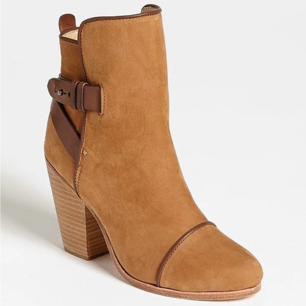 Rag & Bone $595 Kinsey Bootie Camel Suede Leather